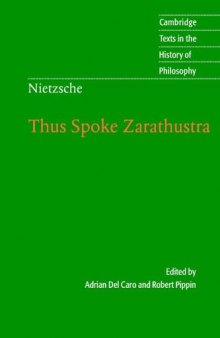 Thus Spoke Zarathustra (Cambridge Texts in the History of Philosophy)