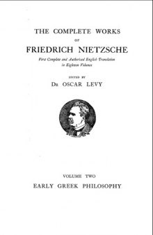 Complete Works. Early Greek Philosophy