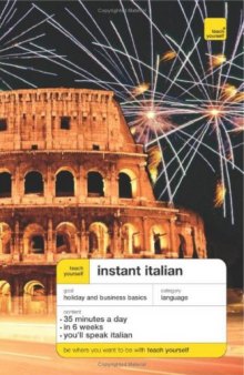 Teach Yourself Instant Italian (with Audio)
