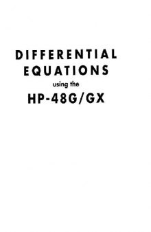 Differential equations using the HP-48G