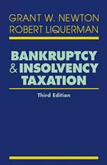 Bankruptcy & insolvency taxation