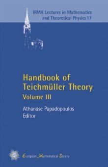 Handbook of Teichmuller Theory, Volume III