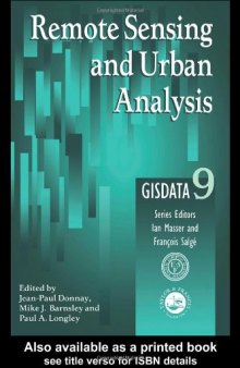 Remote Sensing and Urban Analysis: GISDATA 9