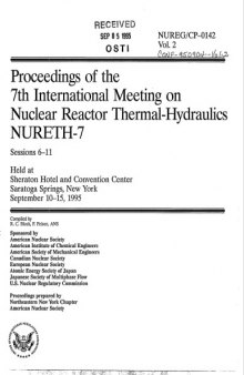 Nuclear Reactor Thermal-Hydraulics Vol 2 [7th Intl meeting]