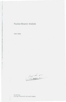 Nuclear-Reactor Analysis