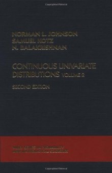 Continuous Univariate Distributions, Vol. 2