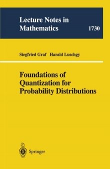 Foundations of Quantization for Probability Distributions