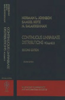 Continuous univariate distributions. Vol.2