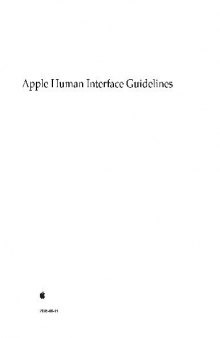 Apple Human Interface Guidelines