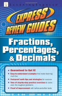 Express Review Guides: Fractions, Percentages, & Decimals