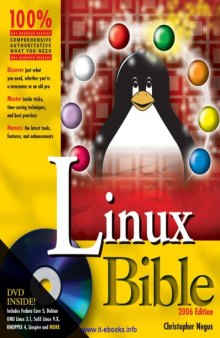 Linux Bible: Boot Up to Fedora, KNOPPIX, Debian, SUSE, Ubuntu, and 7 Other Distributions