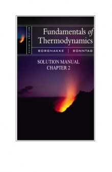 Solution of Thermodynamics 7th Edition
