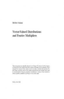 Vector-valued distributions and Fourier multipliers