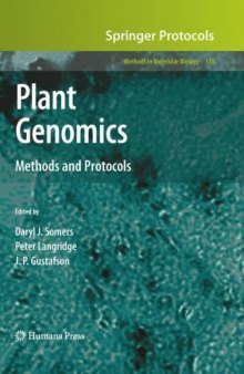 Plant genomics: methods and protocols