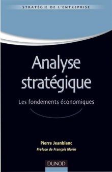 Analyse stratégique : les fondements économiques