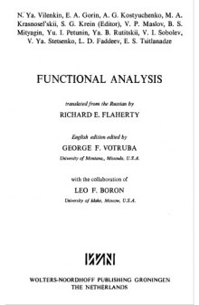 Functional analysis