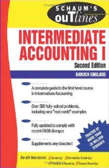 Schaum's Outlines; Intermediate Accounting I