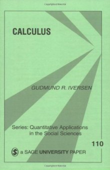 Calculus (Quantitative Applications in the Social Sciences)