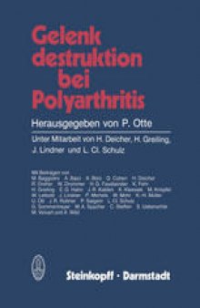 Gelenk destruktion bei Polyarthritis