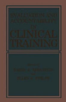 Evaluation and Accountability in Clinical Training