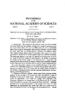 The Physical Examination of Hearing and Binaural Aids for the Deaf