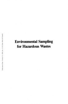Environmental Sampling for Hazardous Wastes