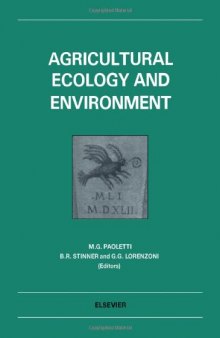 Agricultural Ecology and Environment