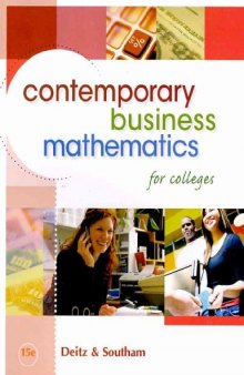 Contemporary Business Mathematics for Colleges, 15th edition  
