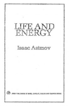 Life and energy 