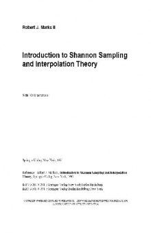 Introduction to Shannon Sampling and Interpolation Theory
