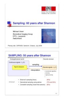 sampling  60 years after shannon