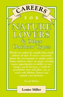 Careers for nature lovers and other outdoor types
