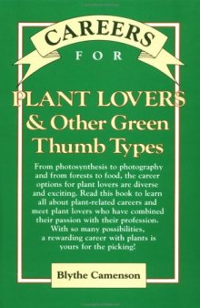 Careers for plant lovers and other green thumb types