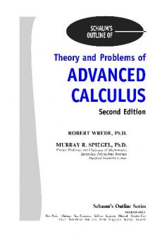 Schaum s Outlines - Advanced Calculus