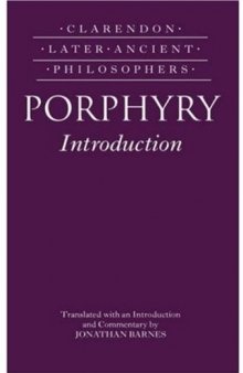 Porphyry Introduction (Clarendon Later Ancient Philosophers)