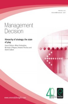 Management Decision (Vol. 45, nº 3, 2007) Hierarchy of Strategy: The state of Play