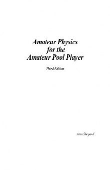 Amateur Physics for the Amateur Pool Player