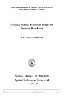 Fractional Factorial Experiment Designs For Factors at Three Levels