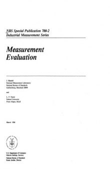 Measurement Evaluation