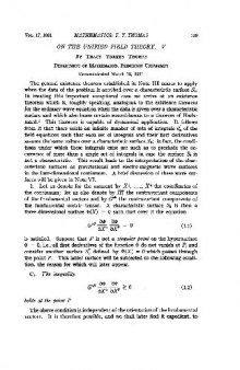 On the Unifield Field Theory V