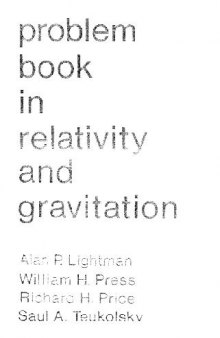 Problem book in relativity and gravitation