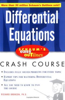 Schaum's Easy Outline: Differential Equations