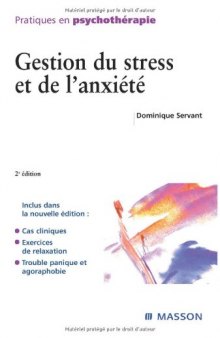 Gestion du stress et de l'anxiété