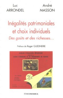 Inégalités patrimoniales et choix individuels