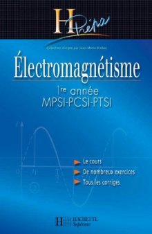 Electromagnétisme HPrépa MPSI PCSI PTSI