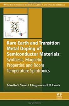 Rare earth and transition metal doping of semiconductor materials : synthesis, magnetic properties and room temperature spintronics