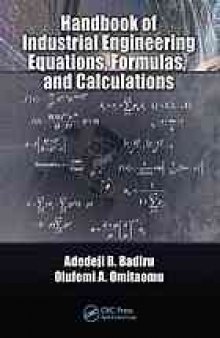 Handbook of industrial engineering equations, formulas, and calculations