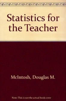 Statistics for the Teacher