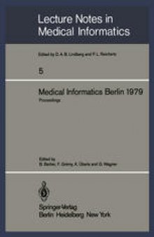 Medical Informatics Berlin 1979: International Conference on Medical Computing Berlin, September 17–20, 1979 Proceedings
