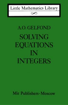 Solving Equations in Integers
